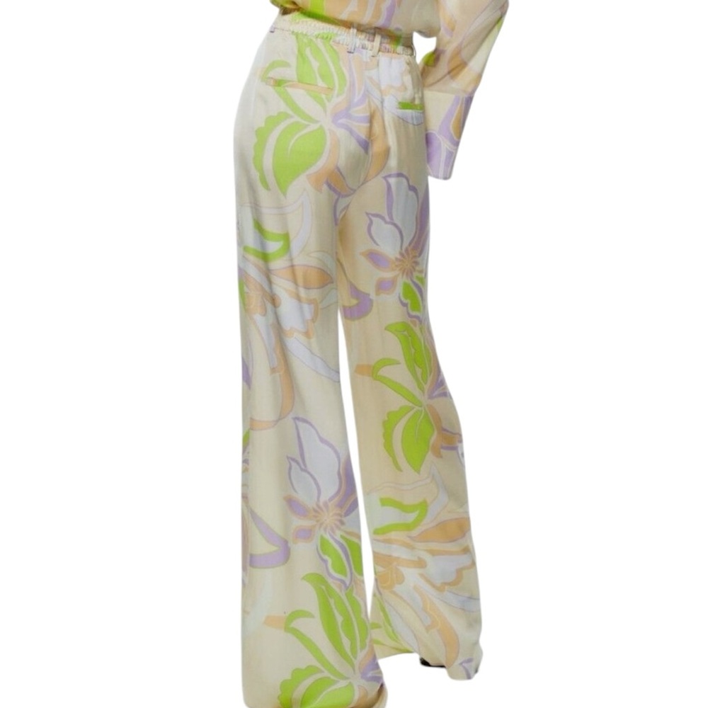 New Zara Blogger Favorite Pastel Wide Leg Flowy Lightweight Palazzo Trouser - Picture 2 of 8